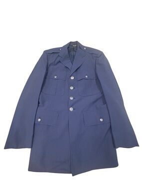 US Air Force Vintage Service Dress Coat 39L (40’s-80’s Era) Blue Military Men’s